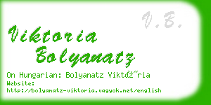 viktoria bolyanatz business card